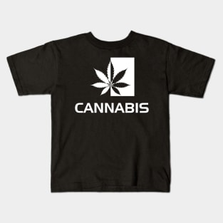 cannabis logo Kids T-Shirt